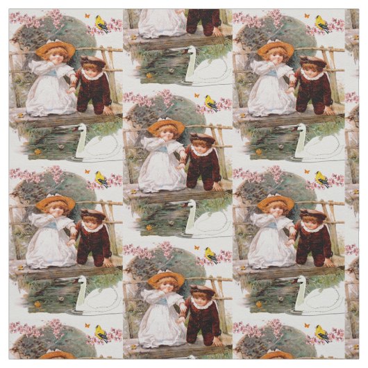 Tissu Enfants au jeu (Échantillon)