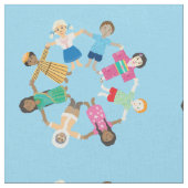 Tissu Enfants du monde (Fermer)