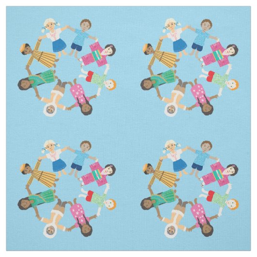 Tissu Enfants du monde (Échantillon)
