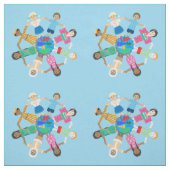 Tissu Enfants du monde (Échantillon)