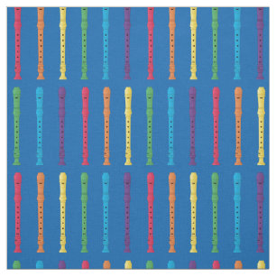 Tissu Enregistreurs Musique arc-en-ciel Musicien Décor d