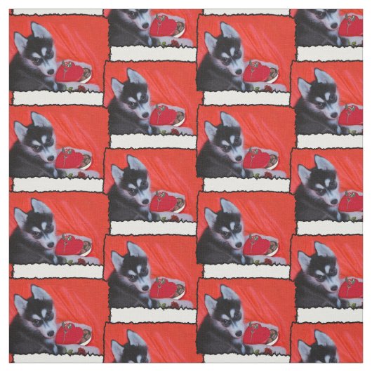 Tissu enroué du chien de Valentine (Échantillon)