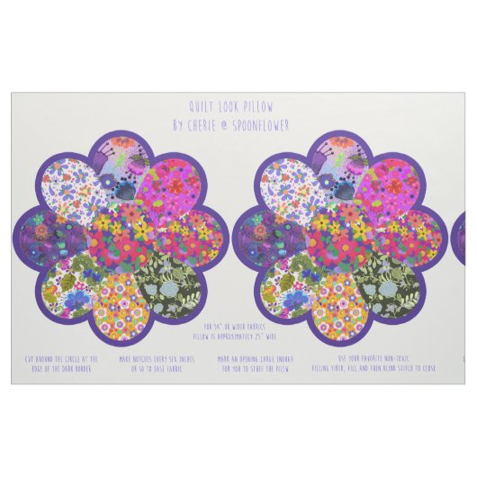 Tissu Ensemble de coupe et de couture de Coussin de Fleu (Fat Quarter)