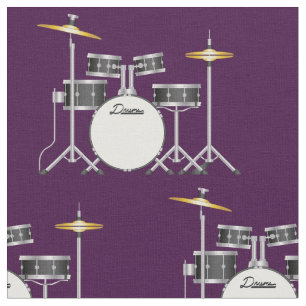 Tissu Ensemble de tambour Musique Musicien Décor de sall