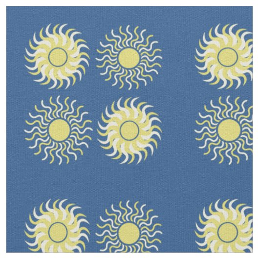 Tissu ensoleillé de conception des soleils (Fermer)