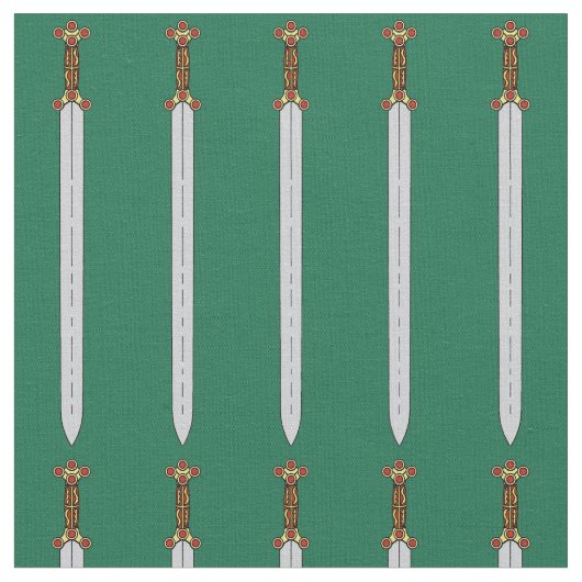 Tissu Épée celtique antique (Fermer)