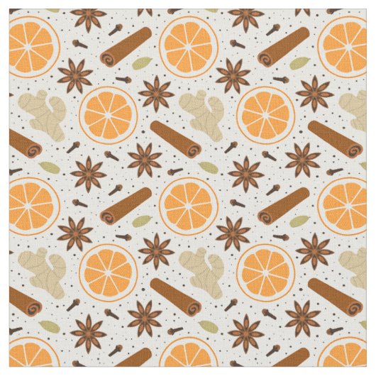 Tissu épices de Noël (Fermer)