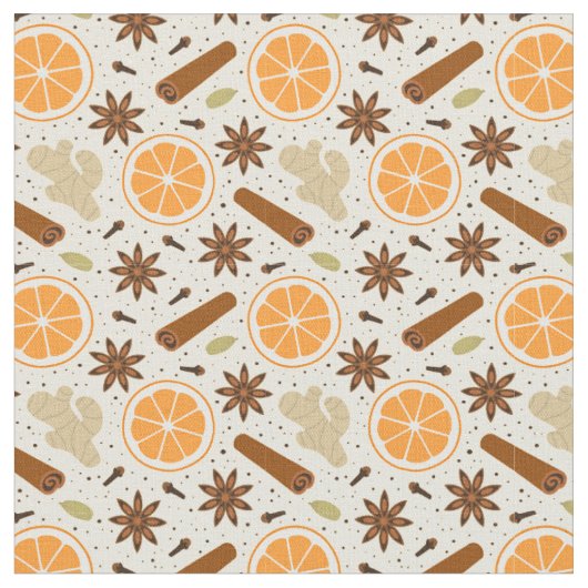 Tissu épices de Noël (Fermer)