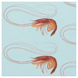 Tissu Épis rouge sur bleu