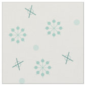 Tissu Époque atomique Spoutnik Starburts hiver Vert (Fermer)