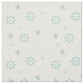 Tissu Époque atomique Spoutnik Starburts hiver Vert (Échantillon)