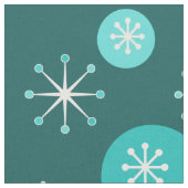 Tissu Époque atomique Turquoise (Fermer)