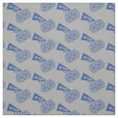 Tissu Équipe de meneuses de jeu Couleurs de l'école Bleu (Échantillon)