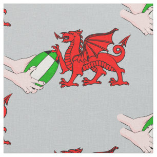 Tissu Équipe De Pays De Galles De Rugby Dragon