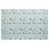 Tissu Équipe de père Noël (Fat Quarter)