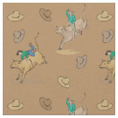 Tissu Équitation occidentale de Taureau de cowboy de (Fermer)