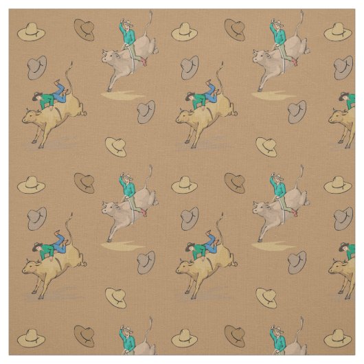 Tissu Équitation occidentale de Taureau de cowboy de (Échantillon)