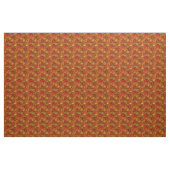 Tissu Érable d'automne Feuille Orange & Or (Yard)