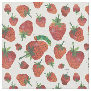 Tissu Eric Carle   Caterpillar et Motif fraise