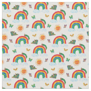 Tissu Eric Carle Caterpillar to Rainbow Butfly