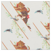 Tissu escalade chatons et papillons imprimer (Fermer)
