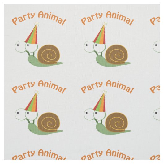 Tissu Escargot animal de fête (Échantillon)