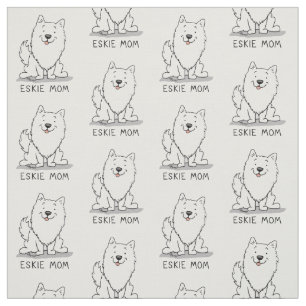 Tissu Eskie Mom - American Eskimo Chien Mom