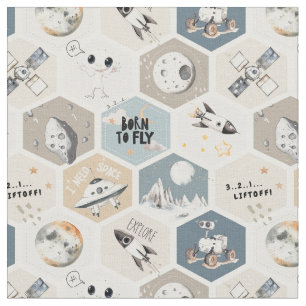 Tissu Espace extérieur Couverture de pépinière cosmique