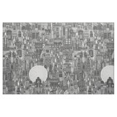 Tissu espace ville mono bw (Fat Quarter)