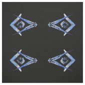 Tissu Esprit maçonnique (bleu) (Échantillon)