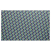 tissu Estarfish turquoise vert jaune bleu (Yard)