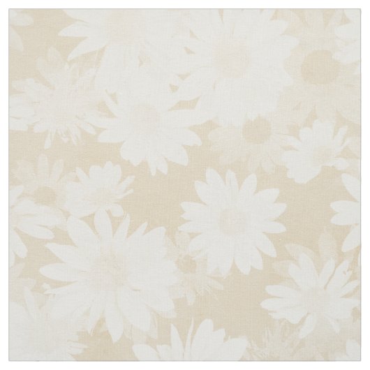 Tissu Estrades blanches sur le beige (Échantillon)