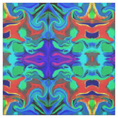 TISSU ET COULEURS BLEU ET ROUGE (Échantillon)