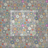 Tissu étain de mandala de pango (Carreau)