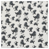 Tissu Étalon frison, cheval noir de beauté (Échantillon)