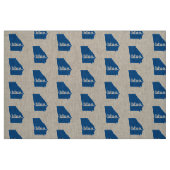 Tissu État bleu Géorgie (Fat Quarter)