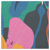 Tissu Été Floral Abstrait (Fermer)