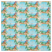 Tissu Été Floride hydravion Plage tropicale Plage côtièr (Échantillon)