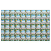 Tissu Été Noël bébé sur la plage répéter (Yard)