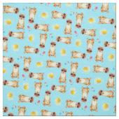 Tissu Été Shiba Inu (Échantillon)