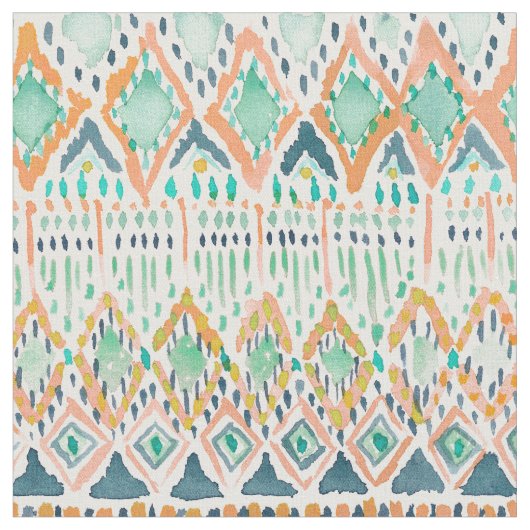 Tissu Été TRIBAL de BALLIN' Boho géométrique (Fermer)