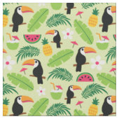 Tissu Été tropical du Toucan (Fermer)