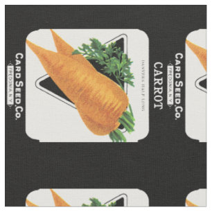 Tissu Étiquette de paquets de graines de carottes