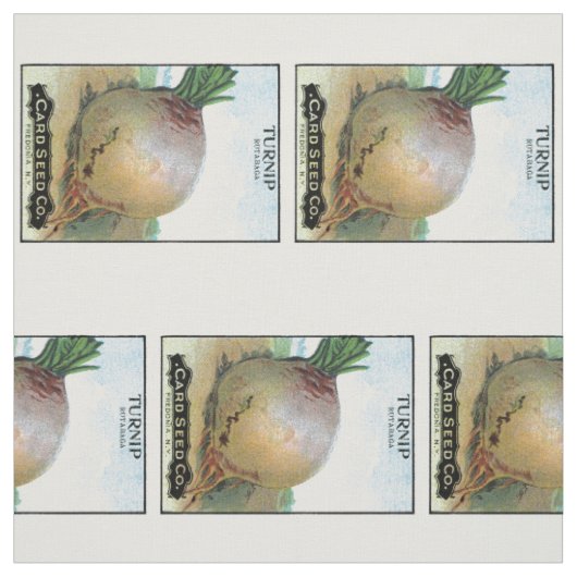Tissu Étiquette de paquets de graines de navets (Échantillon)