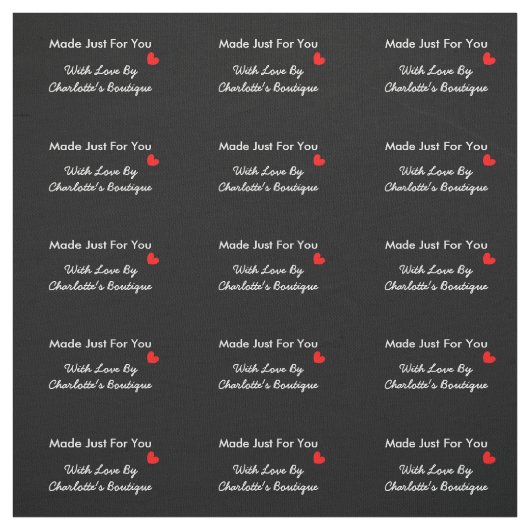 Tissu Étiquettes de couture artisanale coupe et couture (Échantillon)