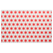 Tissu Étoile à six points du drapeau de Chicago (Yard)