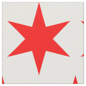 Tissu Étoile à six points du drapeau de Chicago (Fermer)