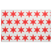 Tissu Étoile à six points du drapeau de Chicago (Fat Quarter)