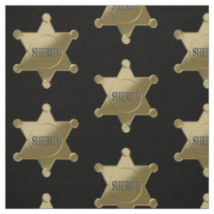 Tissu Étoile d'or du shérif
