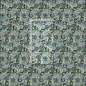 Tissu étoile verte (Carreau)